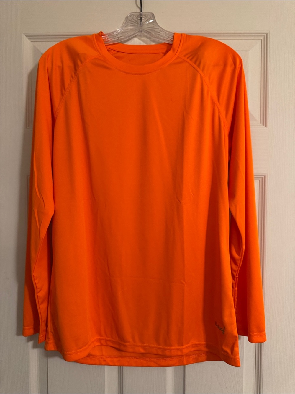 Baleaf Men's Long-Sleeve Performance Shirt - High Visibility Orange